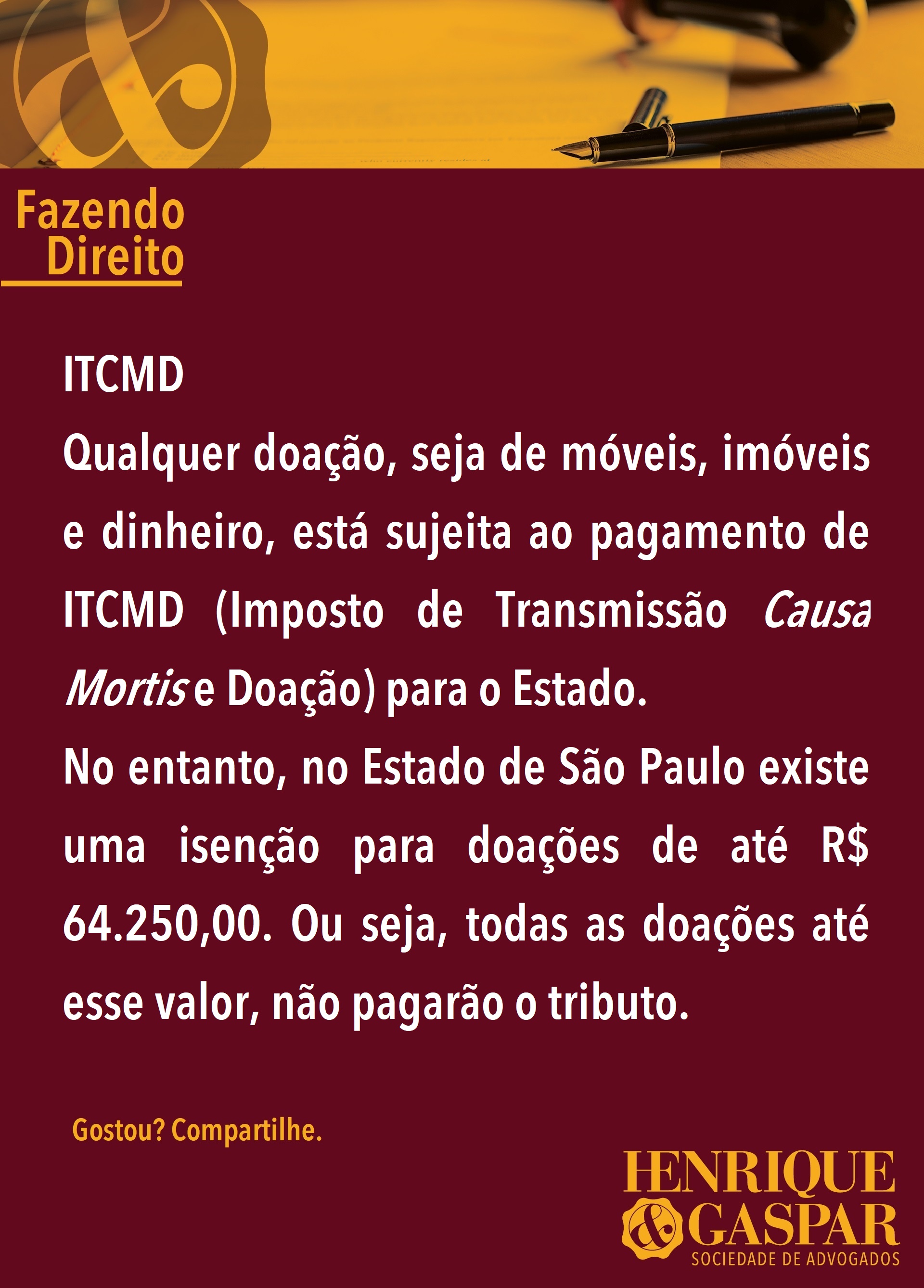 Você sabe o que é ITCMD?