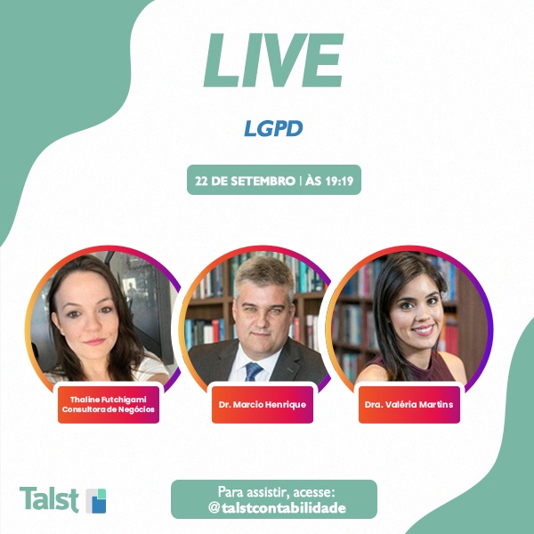 H&G discute amanhã a LGPD em live da Talst Contabilidade