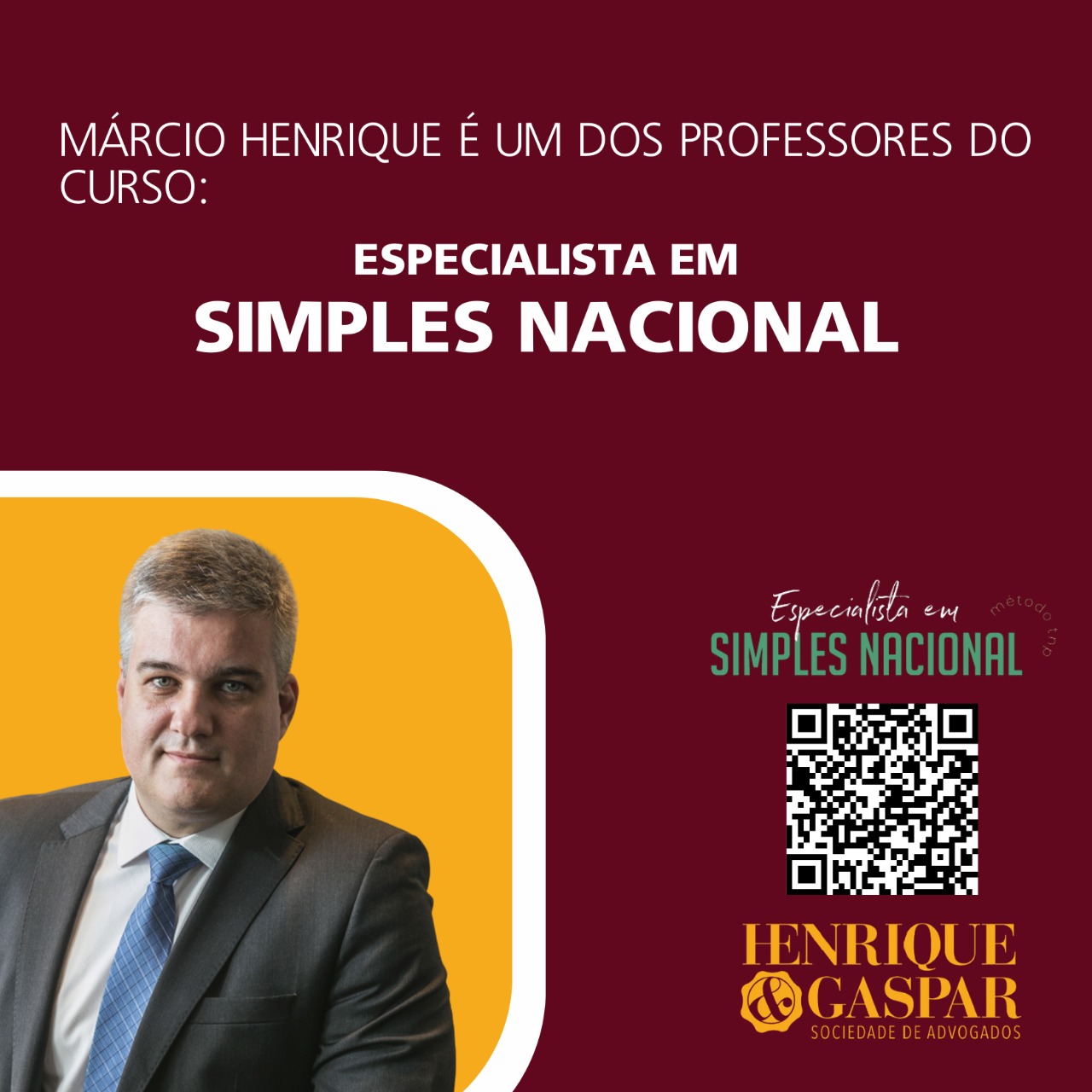 O curso ‘Especialista em Simples Nacional’ acontecerá entre 27 de abril e 7 de maio