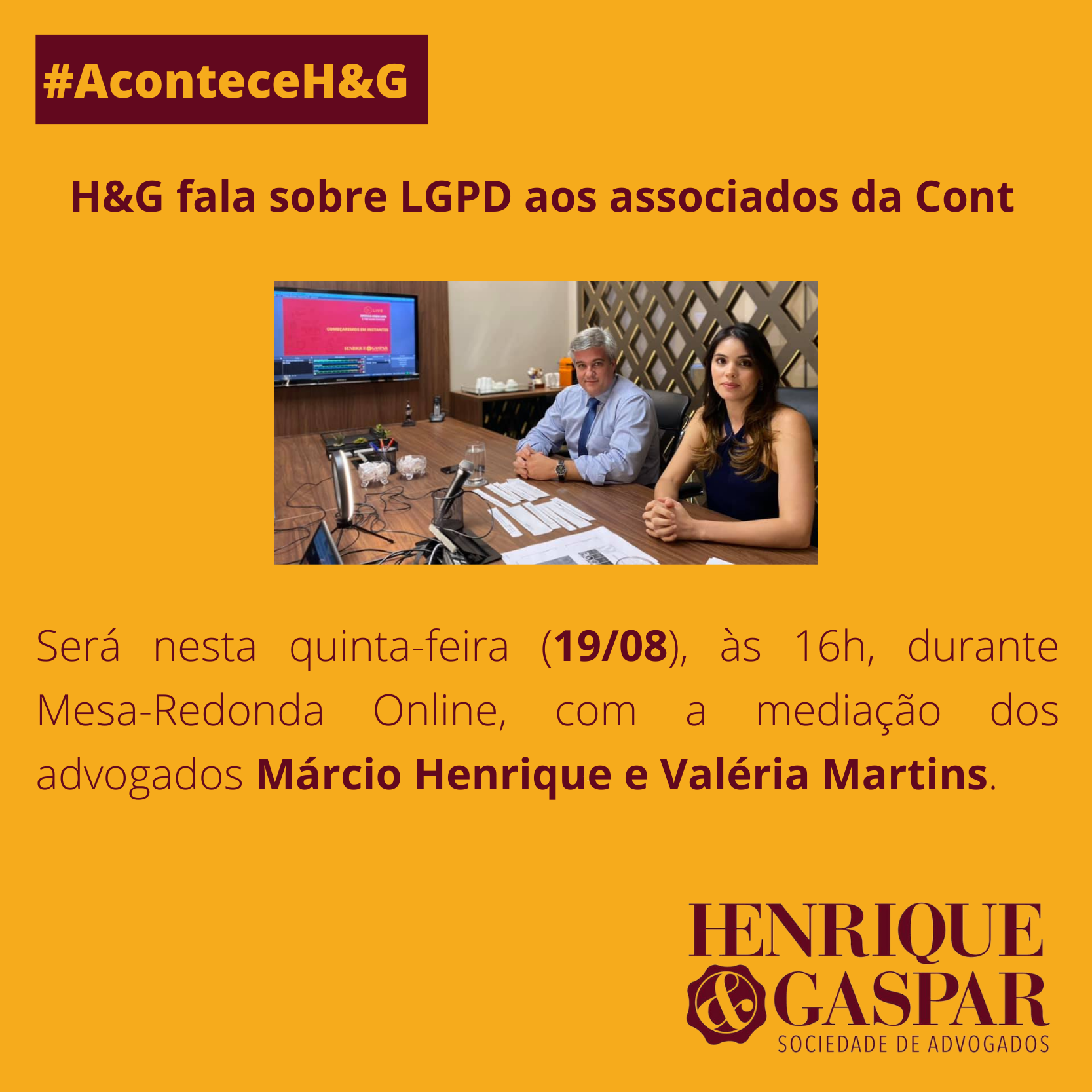 H&G media mesa-redonda virtual da Cont sobre a LGPD