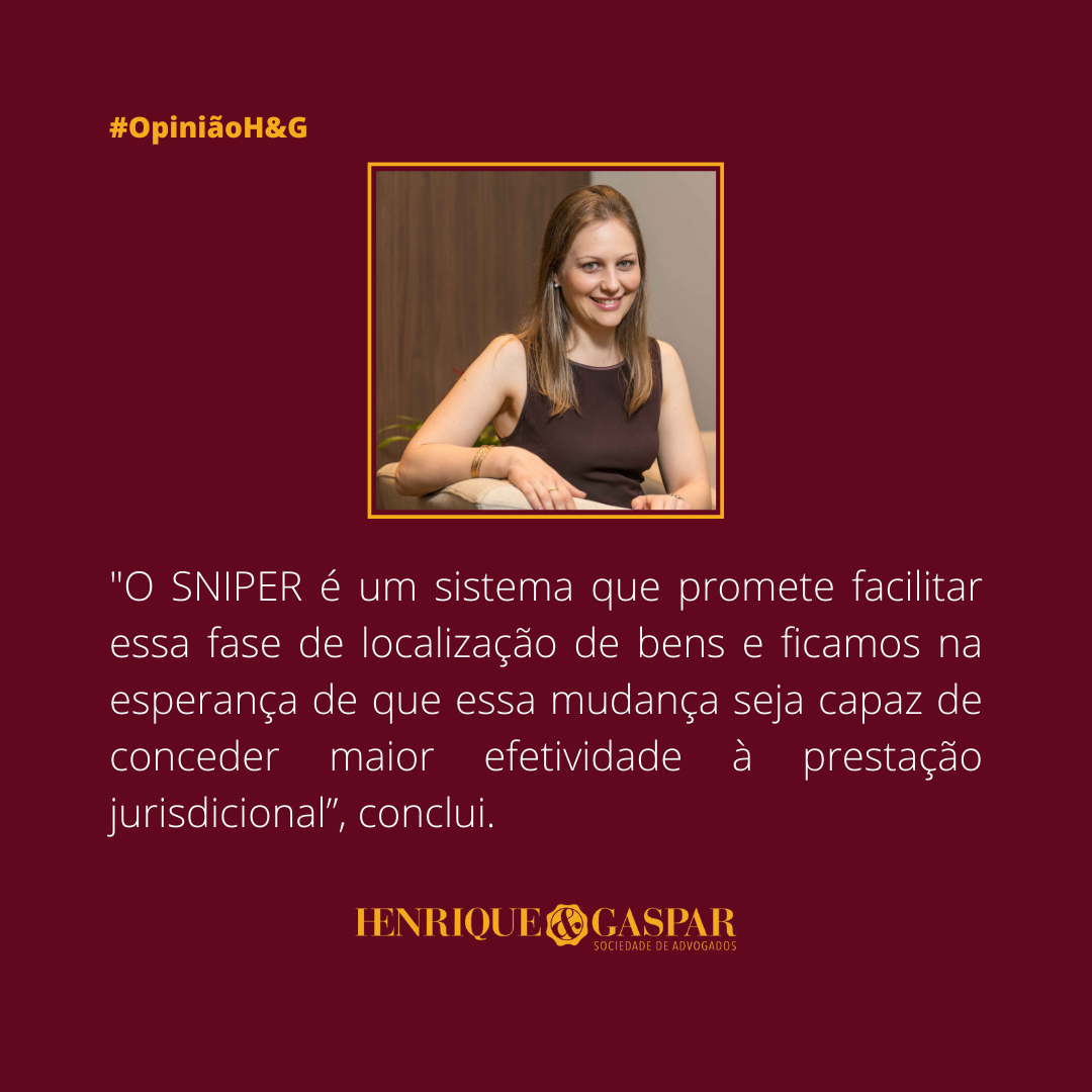 ‘Sniper pode favorecer os casos de ganhei, mas não levei’, espera Lílian