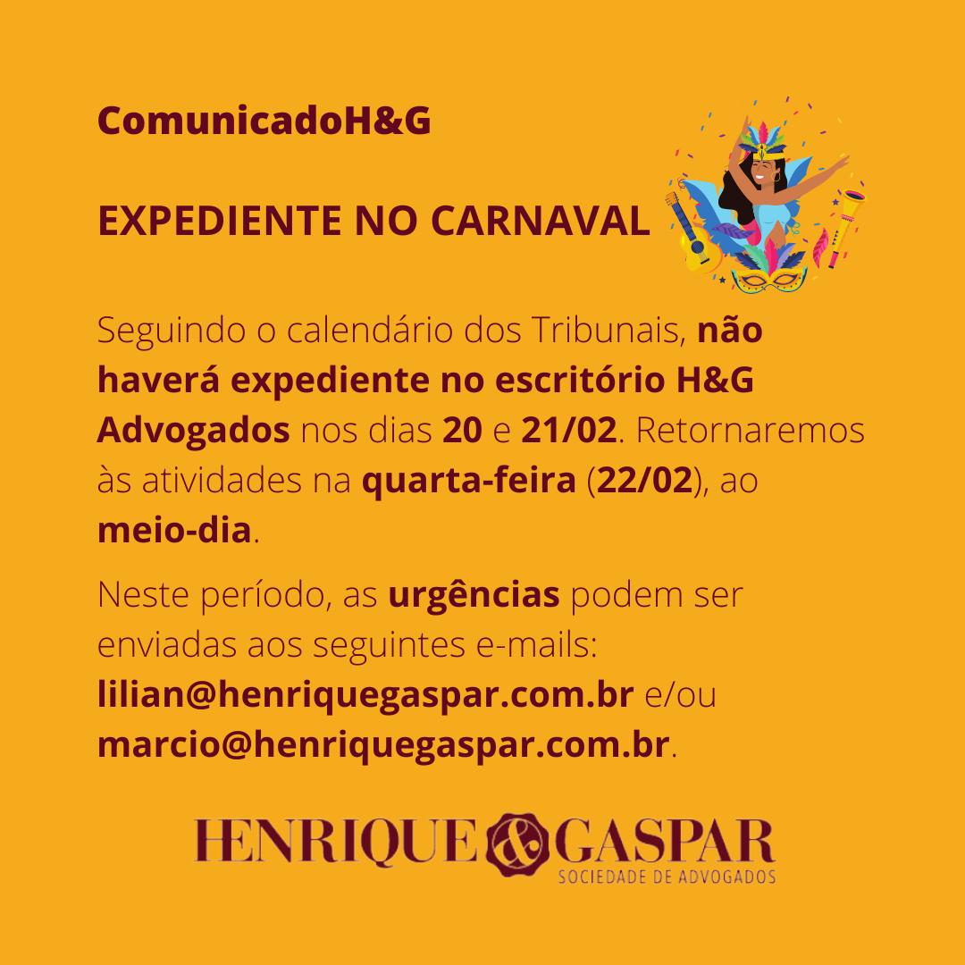 H&G altera horário de expediente durante o Carnaval